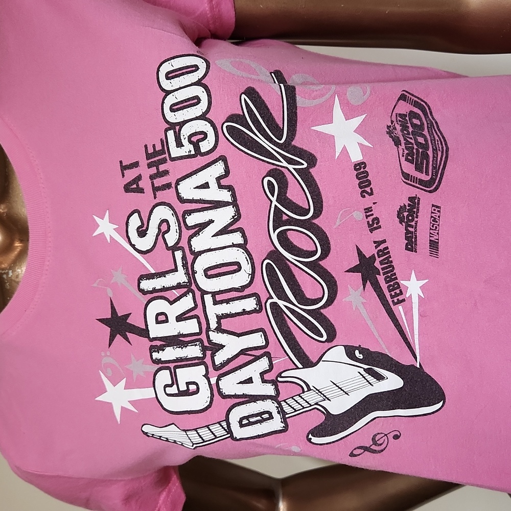 "Girls at the Daytona 500 Rock" Pink Tee